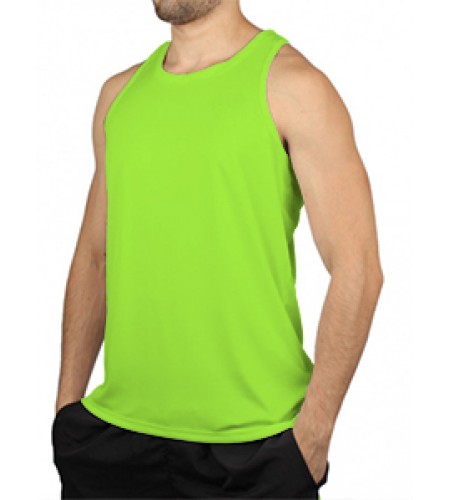 Regata Plus Size Masculina Verde Limão