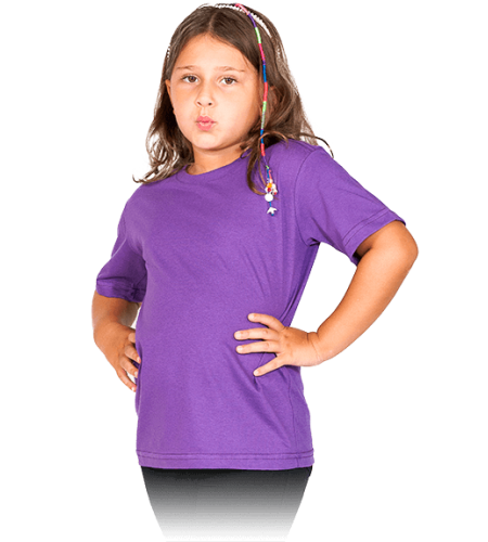 Camiseta Infantojuvenil Roxo