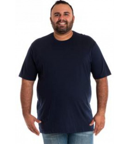 Camiseta Plus Size Azul Marinho