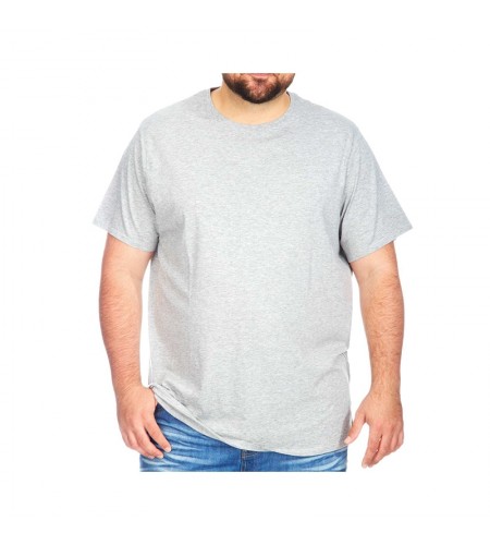 Camiseta Plus Size Cinza Mescla