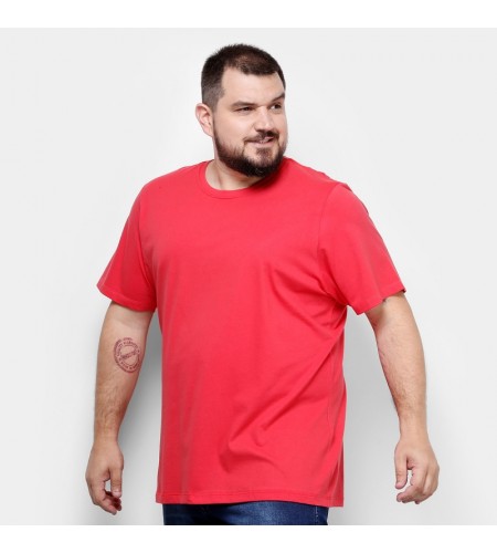 Camiseta Plus Size Vermelha