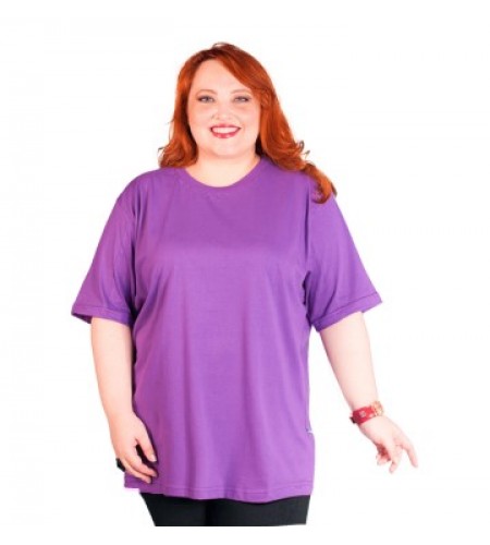 Camiseta Plus Size Roxa