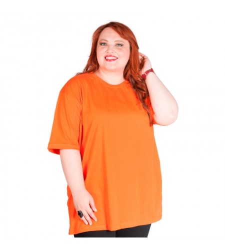 Camiseta Plus Size Laranja